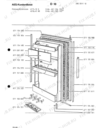 Взрыв-схема холодильника Unknown KE 1689 B - Схема узла Section0